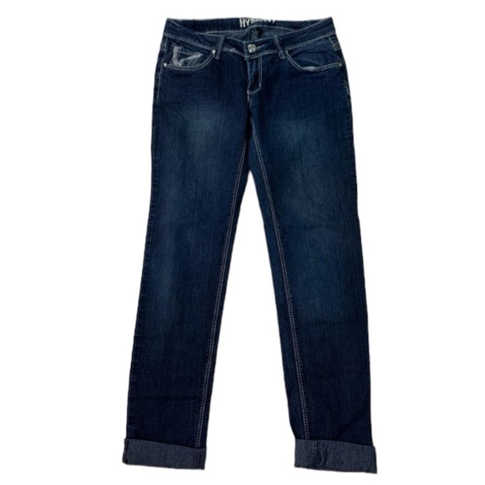 Hydrant Juniors Size 7 Blue Denim Jeans 30” Waist Cotton Blend